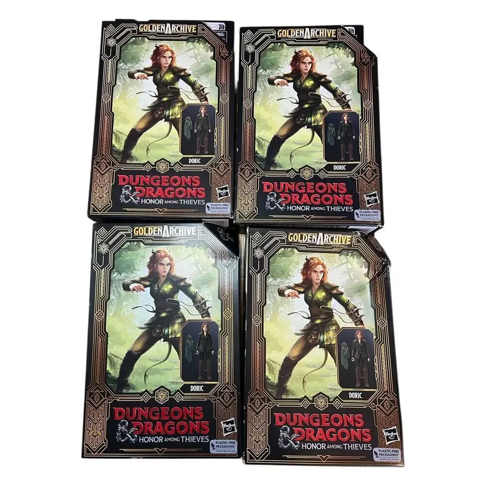 Dungeons & Dragons Golden Archive DORIC Figure Lot of 4 — Open Box Hasbro 6”